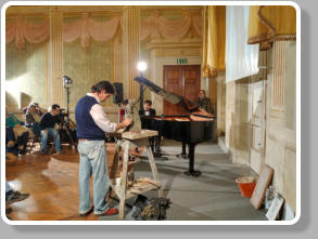 Concert for pianist and sculptor. Aldo Dotto e Nicola Biagini. Lucca, Villa Bottini, 2017